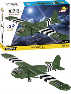 Klocki Cobi 5755 Waco CG-4 Szybowiec Aliantów do transportu żołnierzy