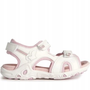 Geox sandałki dziecięce tkanina biały rozmiar 34
