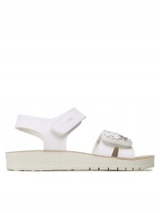 Geox sandałki dziecięce J35EAA C0007 skóra ekologiczna biały rozmiar 35