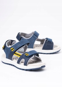 Geox Sandały Alben J35AVA C4B2G AVIO/DK YELLOW Granatowy 37