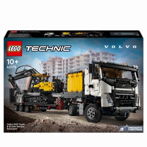 LEGO Technic 42175 Ciężarówka Volvo FMX i koparka EC230 Electric