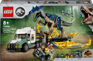 LEGO Jurassic World 76966 DINOMISJE CIĘŻARÓWKA DO TRANSPORTU ALLOZAURA