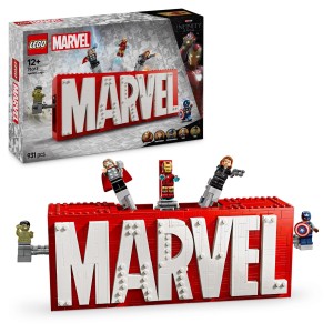LEGO Super Heroes 76313 Logo MARVEL z minifigurkami