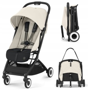 CYBEX ORFEO '25 lekki 6,3kg wózek spacerowy do samolotu Canvas White beige