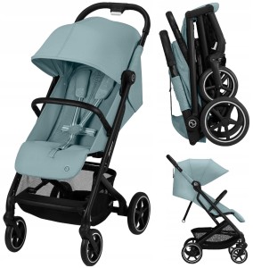 Cybex Beezy Wózek Spacerowy Rama Czarna Stormy Blue 2024