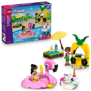 Klocki LEGO Friends 42658 Impreza na basenie z jednorożcem i flamingiem