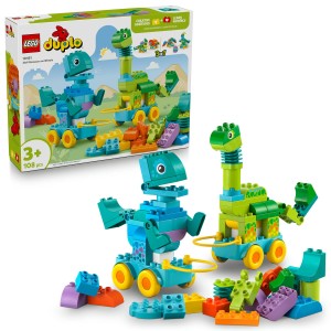 LEGO DUPLO 10451 3 w 1: Dinozaury na kółkach