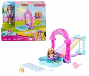 BARBIE CHELSEA ZESTAW WODNA ZJEŻDŻALNIA HTK39