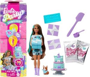MATTEL BARBIE UNBOXED IMPREZOWE NIESPODZIANKI JFG72