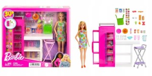 Barbie Zestaw Spiżarnia z lalką HJV38