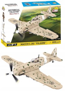 Klocki COBI 5760 Włoski Samolot AERONAUTICA MACCHI C.202 FOLG.405 myśliwiec