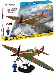 KLOCKI COBI 5762 Samolot HAWKER HURRICANE NO 302 SQN. RAF HC WW2 375 El.