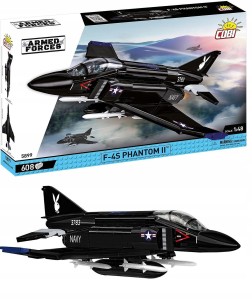 Klocki COBI 5899 F-4S Phantom II Black Bunny naddźwiękowy myśliwiec