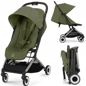 CYBEX ORFEO '25 lekki 6,3 kg wózek spacerowy samolotu Tpe Moss Khaki Green