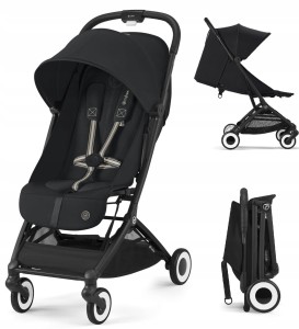 CYBEX ORFEO '25 lekki 6,3 kg wózek spacerowy do samolotu (blk) Magic Black