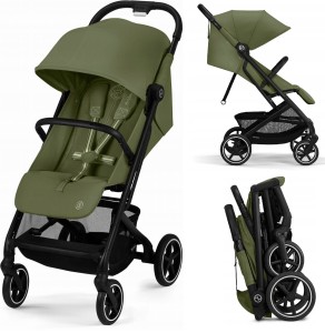 WÓZEK SPACEROWY CYBEX Beezy 2.0 2025 do 22 kg duże koła Moss Green (khaki)