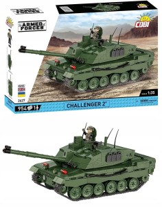COBI 2627 Czołg Challenger 2 nowoczesny współczesny czołg 2w1 oznaczenia