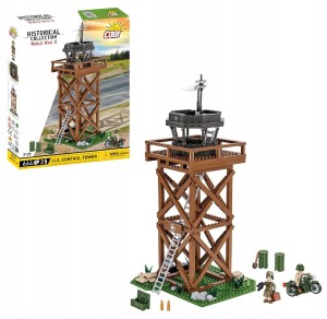 Klocki COBI 3125 U.S. Control Tower 664 elementów wieża kontroli lotów