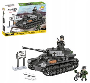 Klocki COBI 3127 czołg Panzerkampfwagen IV Ausf.G 643 elementów Panzer IV
