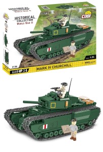 Klocki COBI 3128 Czołg Brytyjski Mark IV Churchill ciężki czołg piechoty