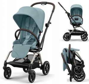Cybex Eezy S Twist + 2 - obrotowy wózek spacerowy TPE Stormy Blue