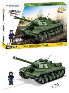 KLOCKI COBI 2590 czołg IS-3 SOVIET HEAVY TANK HC WW2 1170 El. Radziecki