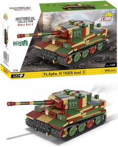 Klocki COBI 2735 Pz.Kpfw. VI Tiger nr 114 legendarny niemiecki czołg