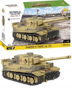 Klocki COBI 2734 Panzer VI Tiger I no 131 niemiecki czołg ciężki tygrys