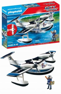 KLOCKI PLAYMOBIL 4445 WODOLOT POLICYJNY samolot policja hydroplan unikat