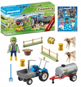 Playmobil 70367 Rolnik z traktorem i beczkowozem + Gratis KATALOG PLAYMOBIL!