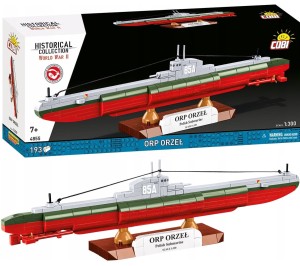 KLOCKI COBI 4855 Polski Okręt ORP Orzeł HISTORICAL COLLECTION WWII 193 el.