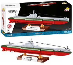 KLOCKI COBI 4856 Polski Okręt ORP Sęp HISTORICAL COLLECTION WWII 190 el.