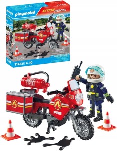PLAYMOBIL 71466 Motocykl straży pożarnej na miejscu wypadku