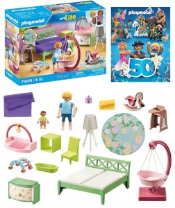 Playmobil My Life 71609 Sypialnia z kącikiem zabaw dla dzieci nowoczesna + Gratis katalog playmobil!!!!!!!!!