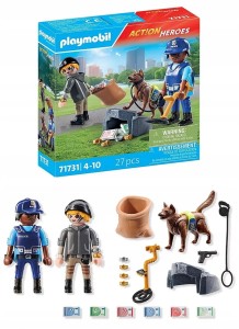 PLAYMOBIL 71731 ACTION HEROES Poszukiwania śladów z psem tropiącym