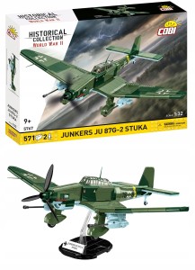 KLOCKI COBI 5767 Bombowiec Junkers Ju 87G-2 Stuka niemiecki samolot