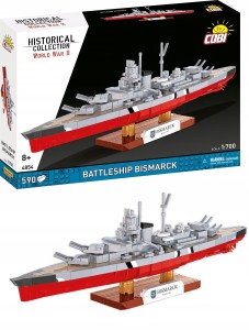 Klocki COBI 4854 BATTLESHIP BISMARCK legendarny niemiecki pancernik