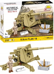 KLOCKI COBI 3141 Działo przeciwlotnicze 8.8Cm Flak 18 (DAK) 232 el.
