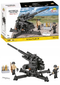 KLOCKI COBI 3142 Działo 10,5 Cm Flak 39 HISTORICAL COLLECTION WWII 339 el.