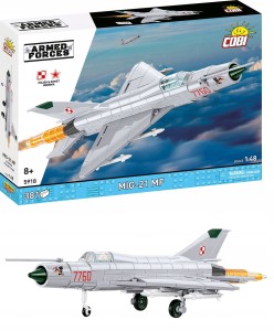 KLOCKI COBI 5918 Radziecki Samolot Myśliwski Mig 21 MF ARMED FORCES 381 el.