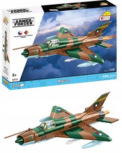 KLOCKI COBI 5919 Samolot Lekki Myśliwiec Mig 21ARMED FORCES 396 el.