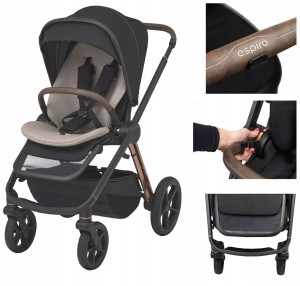 ESPIRO Wózek spacerowy miloo way 2.0| 310 diamond black luksusowa