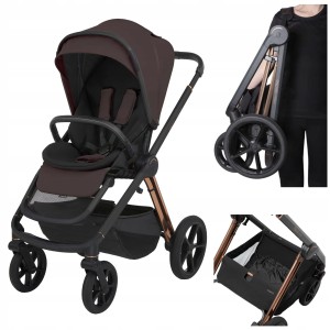 Wózek spacerowy spacerówka miloo way| 208 excelent chocolate ESPIRO premium