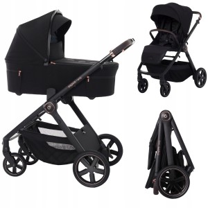 Espiro Only 2025 Wózek Głęboko-Spacerowy 410 Stylish Black