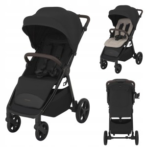 Wózek spacerowy spacerówka Wave PRO 10 classic black | ESPIRO