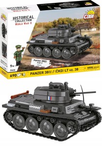 KLOCKI Cobi 2666 Sturmpanzer 38(T) Ausf.M Czołg 2w1 PANZER LT vz.38!