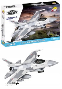 Klocki COBI 5910 samolot F-16C Fighting Falcon polski myśliwiec Jastrząb