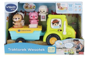 VTECH TRAKTOREK WESOŁEK ZWIERZĄTKA ZABAWKA EDUKACYJNA ŚWIATŁO DŹWIĘK 61488