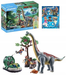 klocki Playmobil 71819 Brachiozaur z poduszkowcem Dinozaury Playmobil
