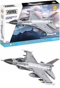 Klocki COBI 5913 samolot F-16AM Fighting Falcon Norweski myśliwiec